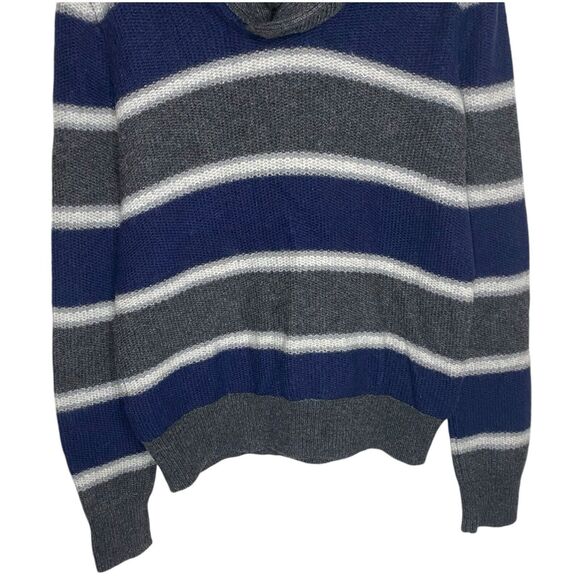 Banana Republic Sweater Mens S Striped Merino Wool Shawl Collar Preppy Academia - Picture 5 of 11